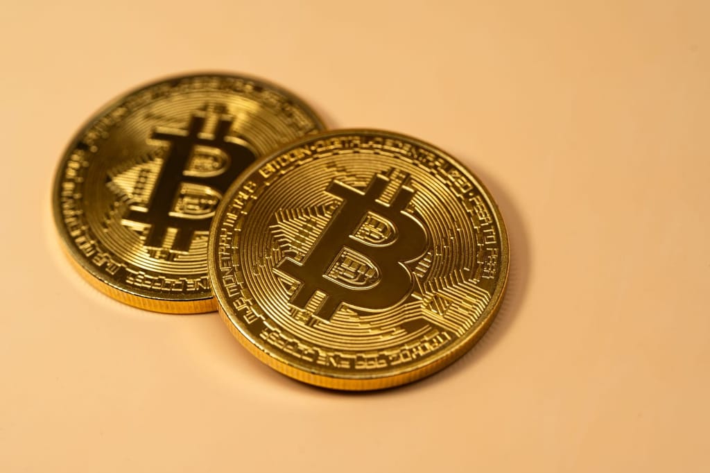 Prompt Akpro Lab: Editorial illustration: physical cryptocurrency coins. Not a verified product screenshot.