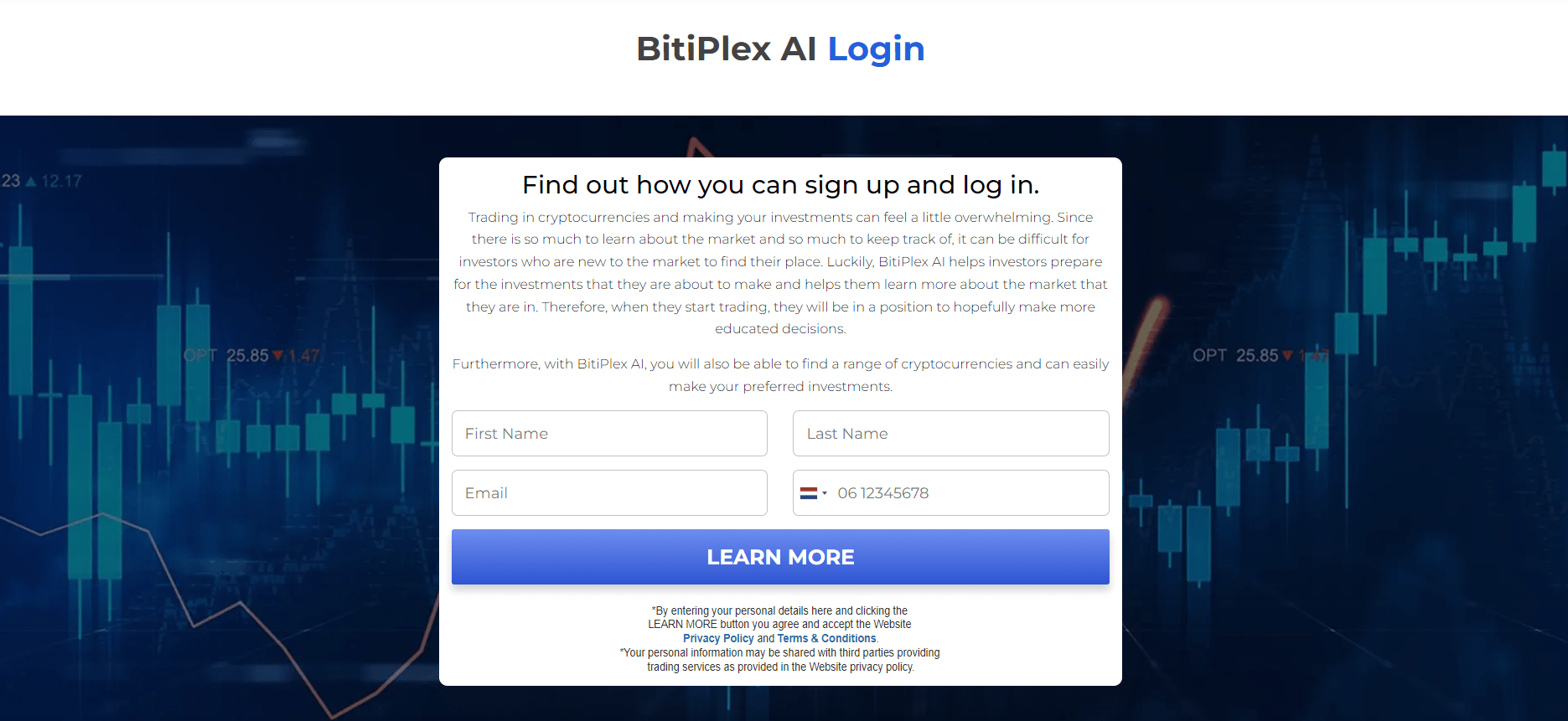 Bit iPlex Ai sisselogimine Bit iPlex Ai sisselogimine