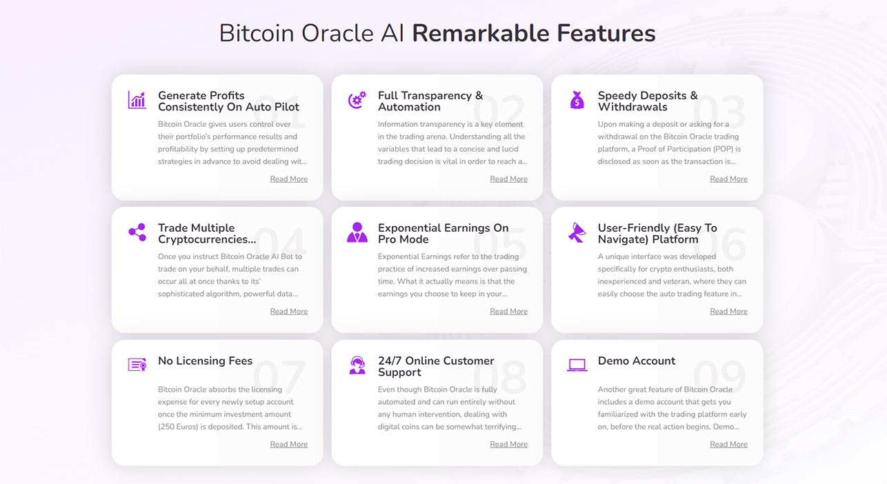 Bitcoin Oracle AI Features