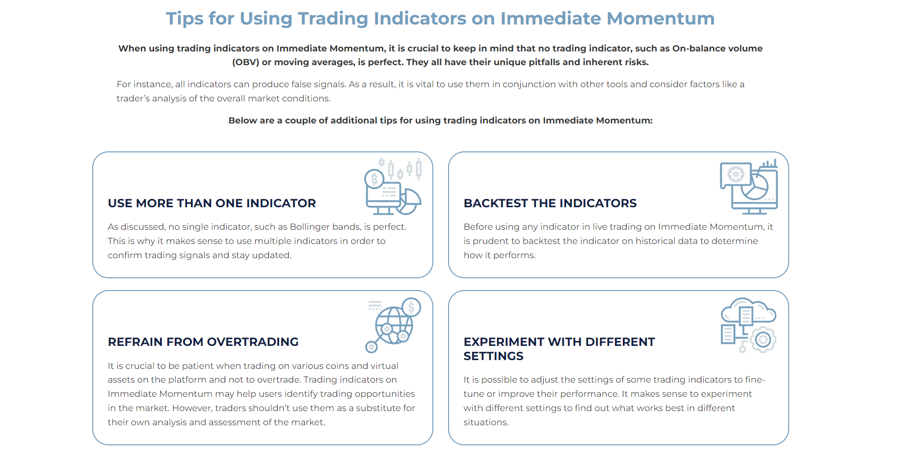 IMMEDIATE MOMENTUM tips