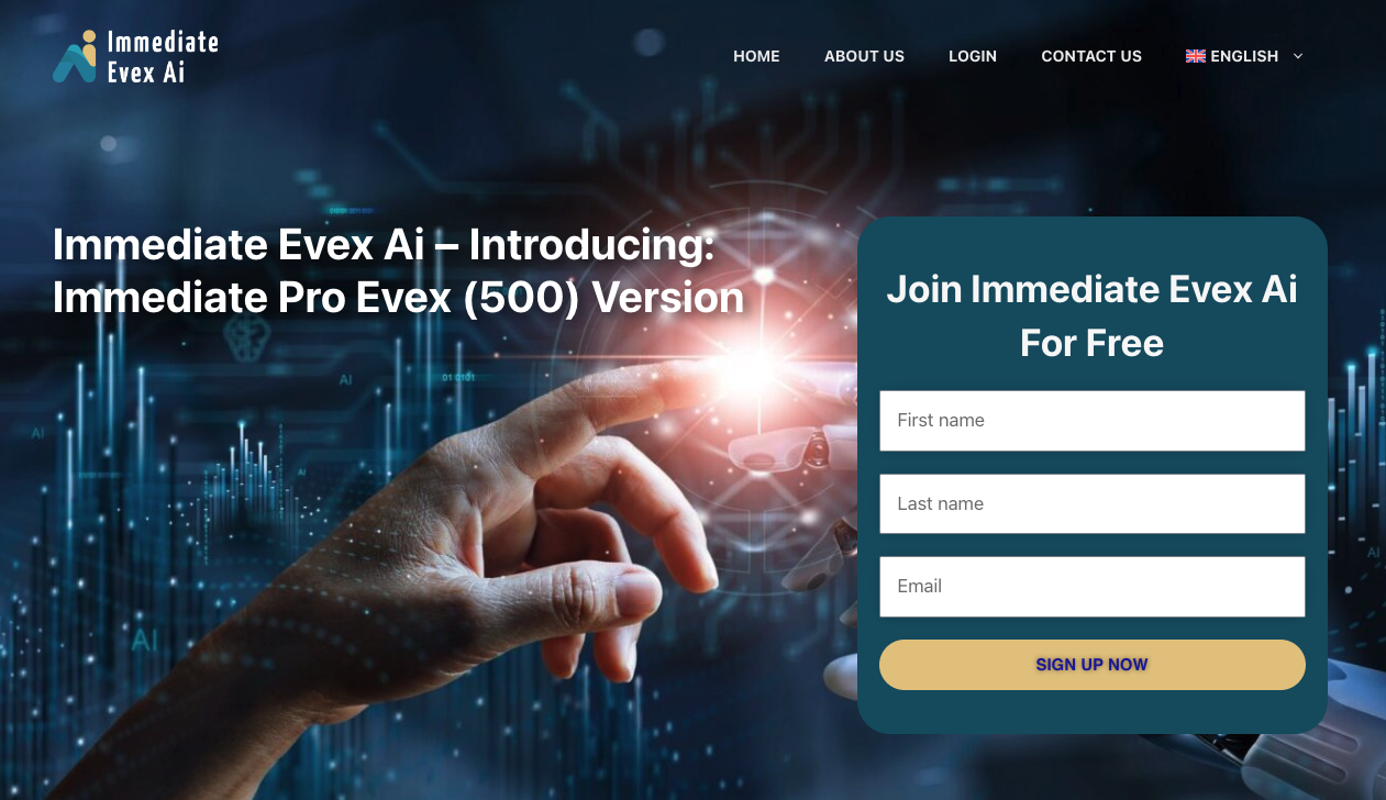 Immediate Evex Ai - Home Page