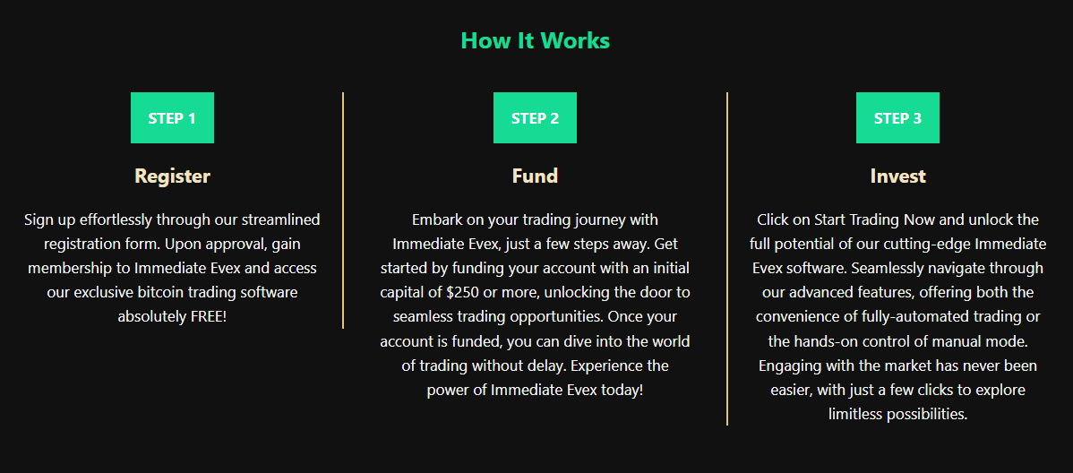 Immediate Evex Pro steps