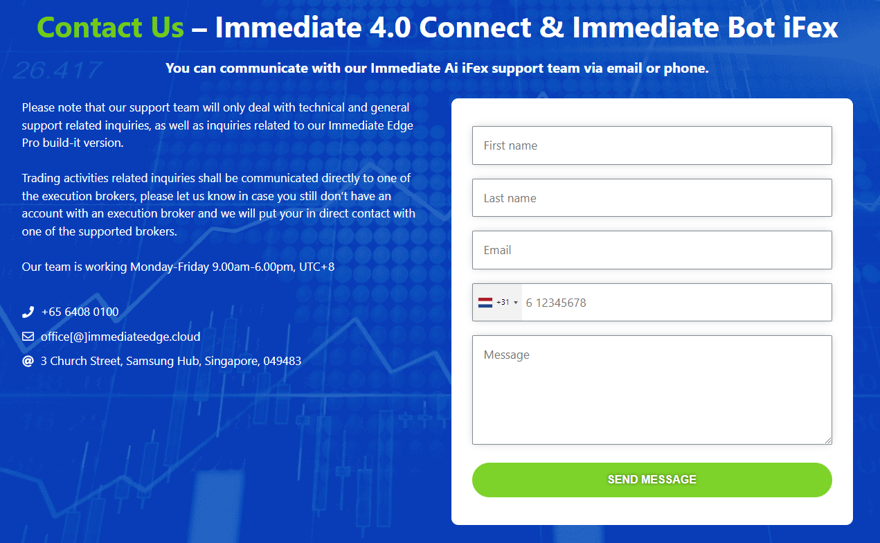Immediate iFex Ai contact us Immediate iFex Ai contact us