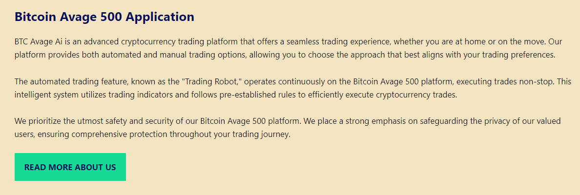 Bitcoin Avage 500 -applikasjon Bitcoin Avage 500 -applikasjon