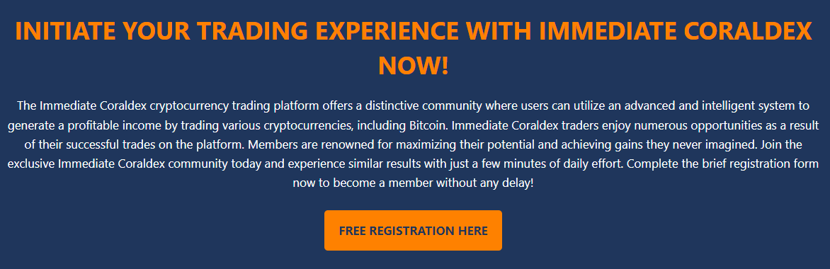 Immediate Coraldex your trading experience Immediate Coraldex your trading experience