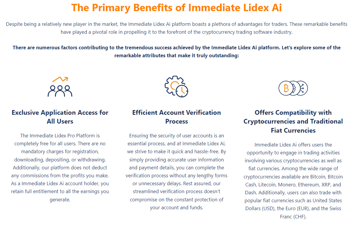 Immediate Lidex Ai benefits Immediate Lidex Ai benefits