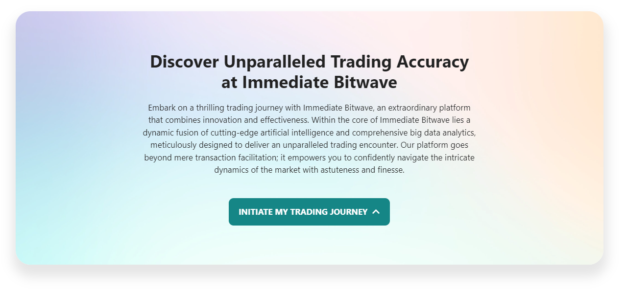 Immediate Bitwave trading accuracy