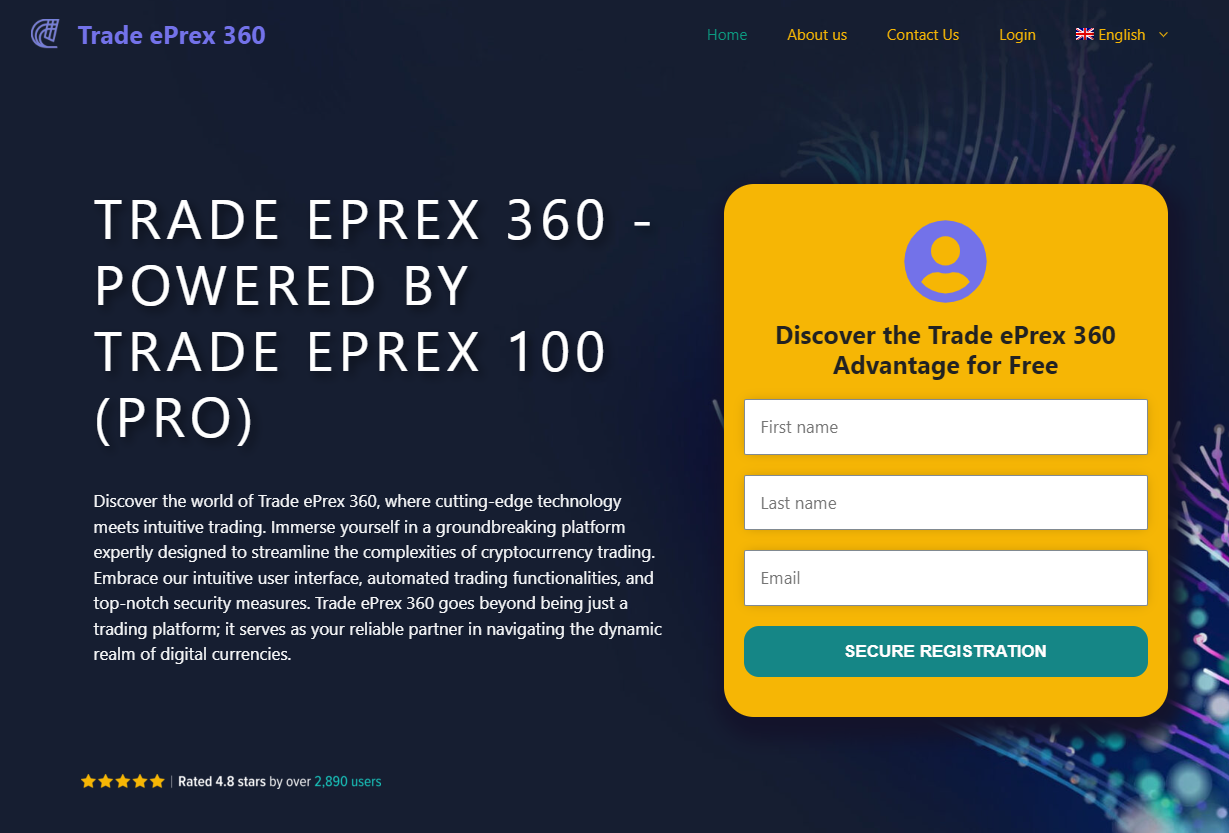 Trade ePrex 360 (V 100) home page