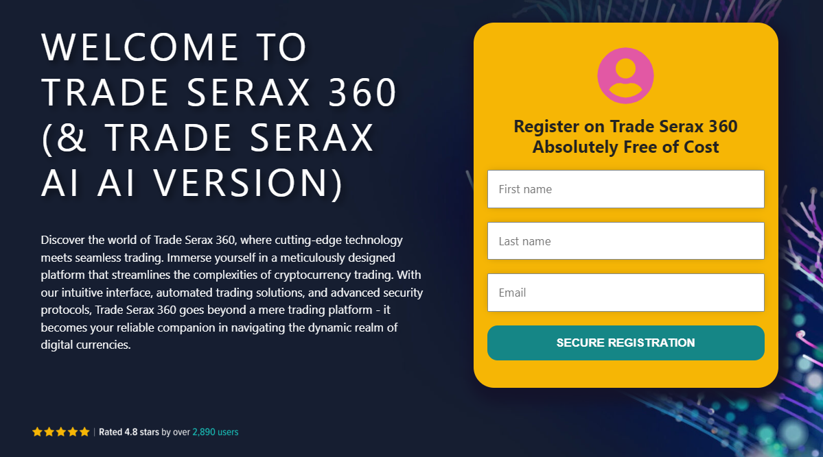 Trade Serax 360 home page