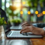 Businessman Typing on Laptop (1)