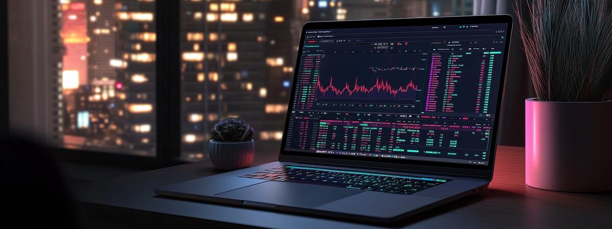 Chain Adipex Xp Wykres handlowy na laptopie (2)