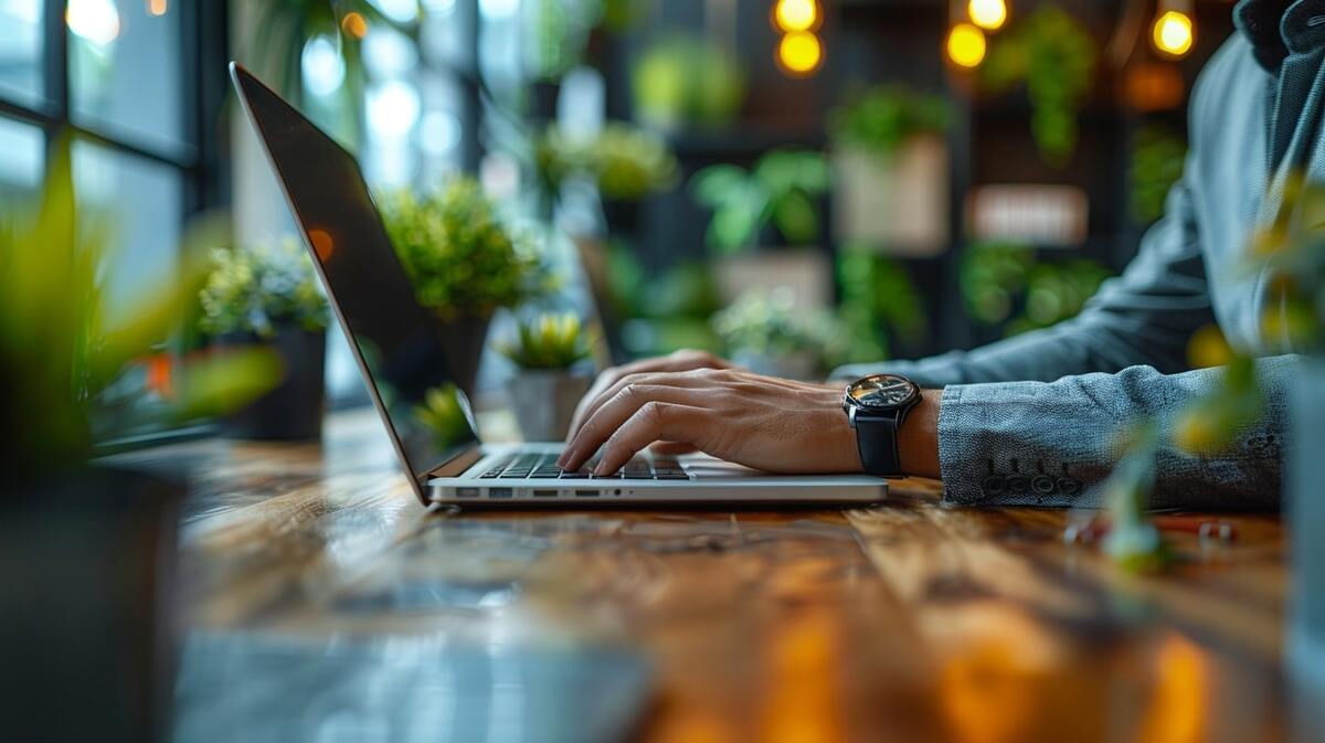 Businessman Typing on Laptop (8)