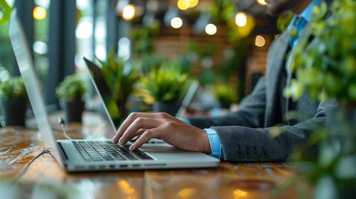 Businessman Typing on Laptop (9)